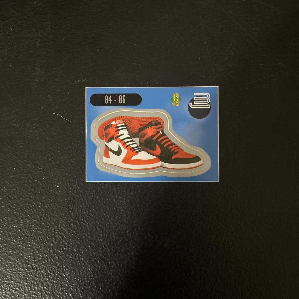 1998 Upper Deck INT'L MJ Stickers #SU2 Michael Jordan Air Jordan 1 Shoes